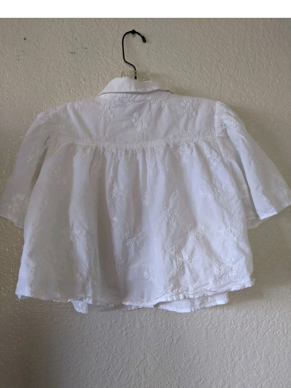 Caroline Constas Women's Embroidered Button Front Top Size XS White - Picture 6 of 10